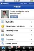 MySpace Mobile for iPhone