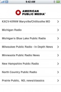 Public Radio Tuner for iPhone